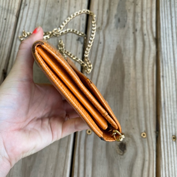 Louis Vuitton Sarah Epi leather long wallet mini crossbody orange gold - Picture 3 of 11